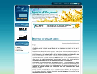 apprendre-php.com screenshot