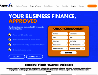 approvedbusinessfinance.co.uk screenshot
