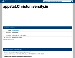 appstat.christuniversity.in.ipaddress.com screenshot