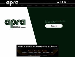 apra.org screenshot