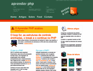 aprenderphp.com.br screenshot