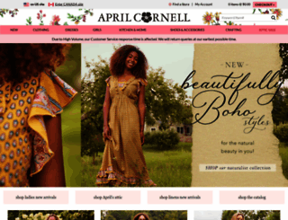 aprilcornell.com screenshot