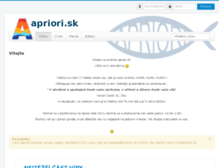 apriori.sk screenshot