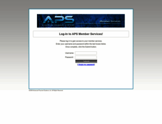 apsmemberservices.com screenshot