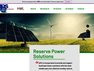 apspowersolutions.com screenshot