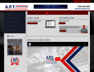 apt-autoparts.com screenshot