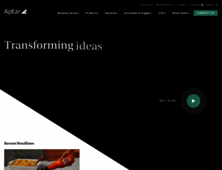 aptar.com screenshot