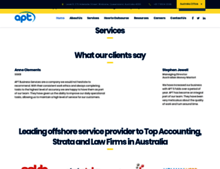 aptbusinessservices.com screenshot