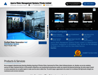 apurvawatersolutions.com screenshot