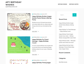 apybirthdaywishes.com screenshot