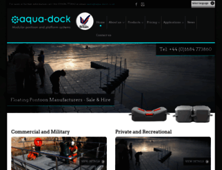 aqua-dock.co.uk screenshot