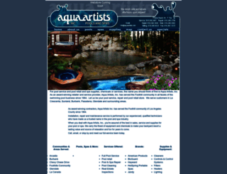 aquaartists.com screenshot