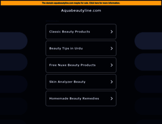 aquabeautyline.com screenshot