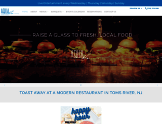 aquablurestaurant.com screenshot