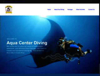 aquacenterdiving.com screenshot