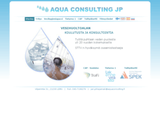 aquaconsulting.fi screenshot