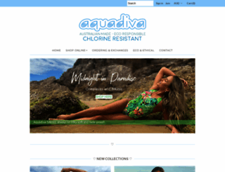 aquadivaswimwear.com screenshot