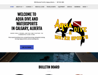 aquadiveandwatersports.com screenshot