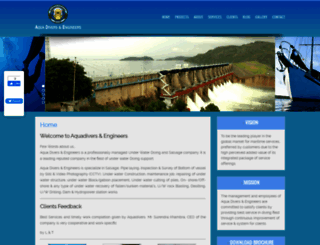 aquadivers.co.in screenshot