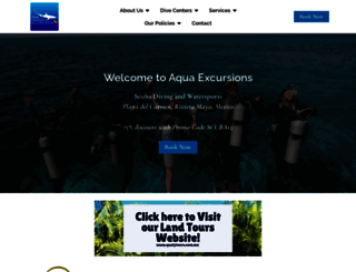 aquaexcursions.com.mx screenshot