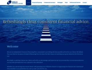 aquafinancial.co.uk screenshot