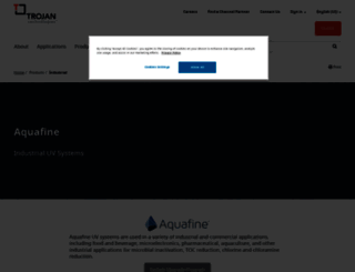 aquafineuv.com screenshot