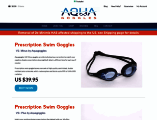 aquagoggles.com screenshot