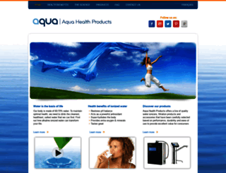 aquahealthproducts.com screenshot