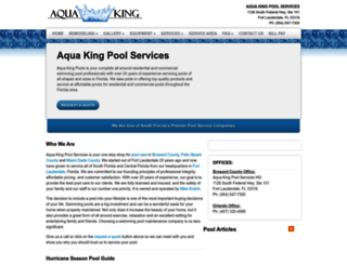aquakingpoolservices.com screenshot