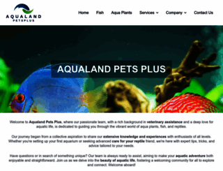 aqualandpetsplus.com screenshot