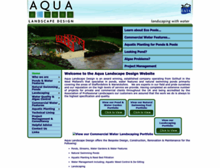 aqualandscapedesign.co.uk screenshot