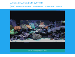 aqualifeaquariumsystemsok.com screenshot