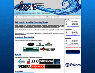 aqualityplumbing.co.za screenshot