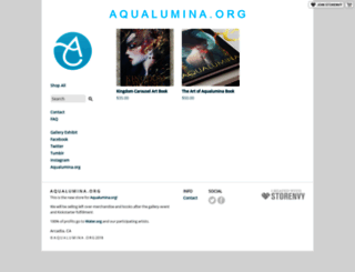 aqualumina.storenvy.com screenshot