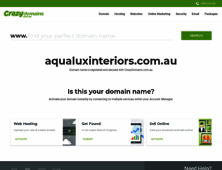 aqualuxinteriors.com.au screenshot