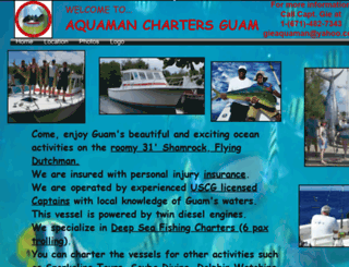 aquamanchartersguam.com screenshot