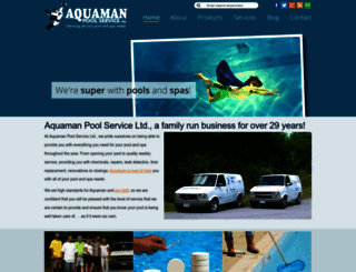 aquamanpoolandspa.net screenshot