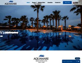 aquamarehotel.com screenshot