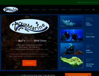 aquamarinediving.com screenshot