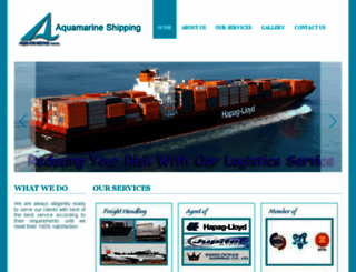 aquamarineshipping.com screenshot