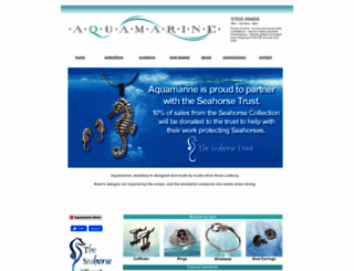 aquamarinesilver.co.uk screenshot