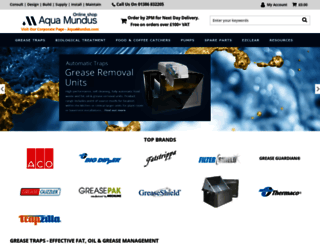 aquamundus.co.uk screenshot