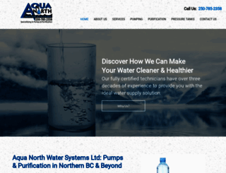aquanorthwater.ca screenshot