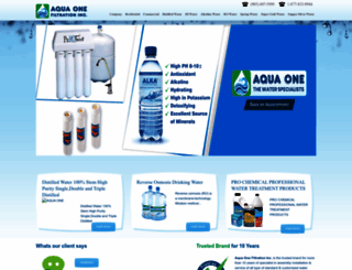 aquaonefiltration.com screenshot