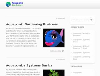 aquaponicgarden.org screenshot