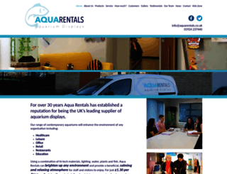 aquarentals.co.uk screenshot