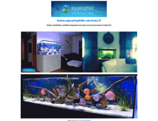 aquariophile-services.fr screenshot