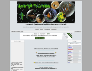 aquariophilelorrain.com screenshot