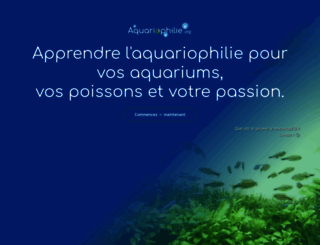 aquariophilie.org screenshot