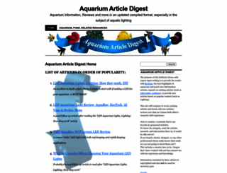 aquarium-digest.com screenshot